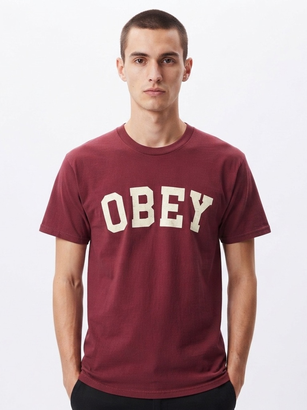 Obey Short Sleeves Tee Shirt